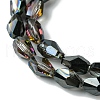 Transparent Electroplate Glass Beads Strands GLAA-K064-03A-4