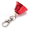 Iron Bell Pendant Decoration HJEW-JM02491-01-4