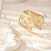Hollow Out Musical Note Alloy Cuff Bangles & Cuff Rings Sets FS-WG438C8-01-3