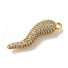Rack Plating Brass Micro Pave Cubic Zirconia Pendant KK-A229-03D-G-2