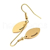 Vacuum Plating 304 Stainless Steel Dangle Earrings EJEW-B032-01G-2