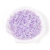 Transparent Spray Painted Glass Beads EGLA-N018-4mm-02-1