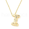 Brass Micro Pave Clear Cubic Zirconia Pendant Necklaces NJEW-Z038-01G-I-2