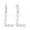 Brass Micro Pave Clear Cubic Zirconia Pendants ZIRC-J039-18P-L-1