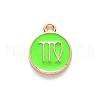 Alloy Enamel Pendants ENAM-S124-01B-06B-2