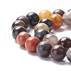 Natural Brecciated Jasper Beads Strands G-M381-01A-2