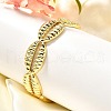 Brass Cuff Bangles for Women BJEW-U018-02G-2