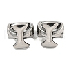 316 Surgical Stainless Steel Large Hole Beads STAS-Q326-07AS-02-1