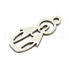 Non-Tarnish 201 Stainless Steel Pendants STAS-M015-03P-2