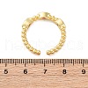 Brass Micro Pave Cubic Zirconia Cuff Rings RJEW-M066-01G-5
