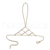 Brass Cable Chain Ring Bracelets for Women BJEW-JB11579-01-2