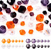  12 Strands 12 Style Halloween Theme Transparent Glass Beads Strands GLAA-TA0001-42-3