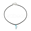 Waxed Cord Necklaces NJEW-P310-06P-3
