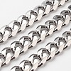 Tarnish Resistant 304 Stainless Steel Cuban Link Chains CHS-L015-13-1