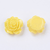 Mixed Color Flower Resin Cabochons X-RESI-H005-M-2