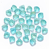 Transparent Spray Painted Glass Beads GLAA-T016-04A-1