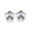 Tarnish Resistant 304 Stainless Steel Flower Bead Caps STAS-G124-28P-3