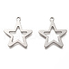 Non-Tarnish 201 Stainless Steel Pendants STAS-H125-62P-1