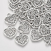 Tibetan Style Alloy Charms TIBEP-S319-005AS-RS-2