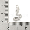 Rack Plating Brass Micro Pave Clear Cubic Zirconia Pendants KK-B093-02F-P-3