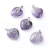 Natural Amethyst Pendants G-G807-C04-1