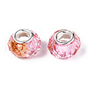 Transparent Resin Rondelle European Beads RESI-N044-01E-2