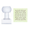 Clear Acrylic Soap Stamps DIY-WH0445-005-1