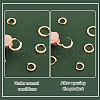   3 Pairs 3 Styles Brass Micro Pave Cubic Zirconia Hoop Earrings EJEW-PH0001-29B-4