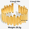 304 Stainless Steel Cuff Bangles for Women XQ5887-2-4