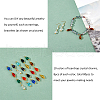 Brass Glass Pendants PALLOY-FH00040-3
