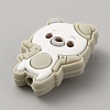 Bear Food Grade Eco-Friendly Silicone Focal Beads SIL-SZC0008-04B-2