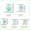 SOFPLATE 1830Pcs 5 Styles ABS Plastic Imitation Pearl Beads MACR-SP0001-03C-2