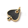 Brass Enamel Charms KK-Q098-25G-A02-2