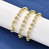 4MM Brass Ball Chain Necklaces NJEW-M108-24G-5