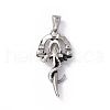 Tibetan Style 304 Stainless Steel Pendants STAS-H170-32AS-2