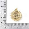 Brass Micro Pave Cubic Zirconia Pendants KK-S528-19G-3