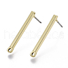 Smooth Surface Iron Stud Earring Findings IFIN-N005-23-1