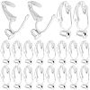 SUNNYCLUE 40Pcs Brass Clip-on Earring Converters Findings KK-SC0004-70S-1