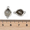 Natural Labradorite Faceted Connector Charms G-L514-048G-05-3