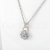 DELORIGIN 6Pcs 3 Styles Brass Micro Pave Clear Cubic Zirconia Twister Clasps ZIRC-DR0001-02-5