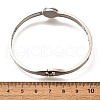 304 Stainless Steel Hinged Enamel Bangles for Women BJEW-F474-41P-5