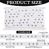 5 Yards 201 Stainless Steel Snap Button Tape OCOR-WH0078-190C-02P-2