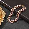 304 Stainless Steel Cable Chian Bracelets for Women BJEW-B137-01-2