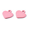 Spray Painted Alloy Charms PALLOY-S133-005C-RS-2