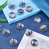 Gorgecraft 12Pcs ABS Plastic Shank Buttons BUTT-GF0003-47A-4