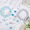 Globleland 150Pcs 5 Colors Spray Painted Wood European Beads WOOD-GL0001-19-6