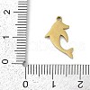 304 Stainless Steel Enamel Pendants STAS-I325-058G-3