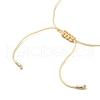 Glass Seed Column Link Bracelet BJEW-MZ00030-01-5
