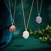 Brass Pendant Irregular Cabochon Settings KK-WH0079-105A-G-5