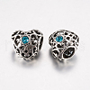 Tibetan Style Alloy Rhinestone European Beads PALLOY-F200-06C-2